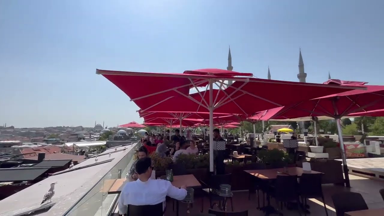 جولة بمنطقة السليمانية في اسطنبول مقاهي ومسجد سليمان القانوني  - Cafe A ( Sulaymaniyah ) 4K 🇹🇷