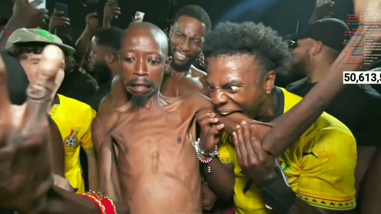 iShowSpeed Boxes in Ghana 🇬🇭 Then Meets the FUNNIEST Trio Ever 😂 (IRL Stream Clip)