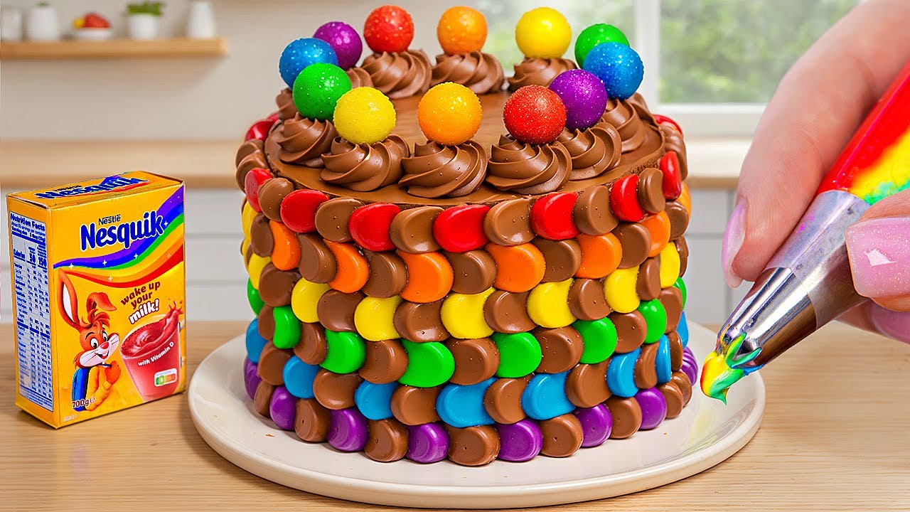 Rainbow Chocolate Cake with Colorful Decorating Idea | The BEST Yummy Chocolate Cake You MUST TRY