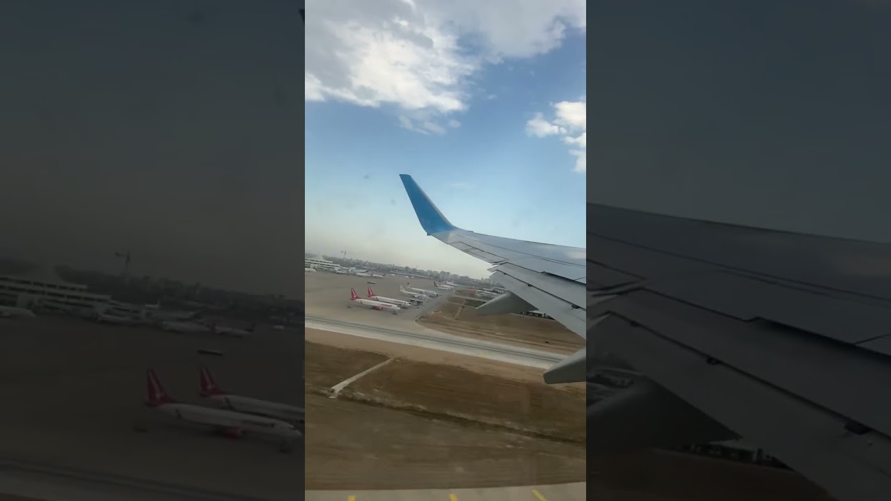 Start samolotu lotnisko Antalya Turcja do Poznań Ławica linie Enter air