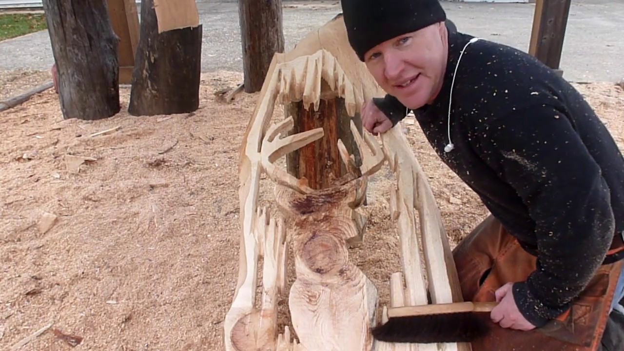 Chainsaw Carving A Deer Head! This Is Why I  Don't Carve Deer!