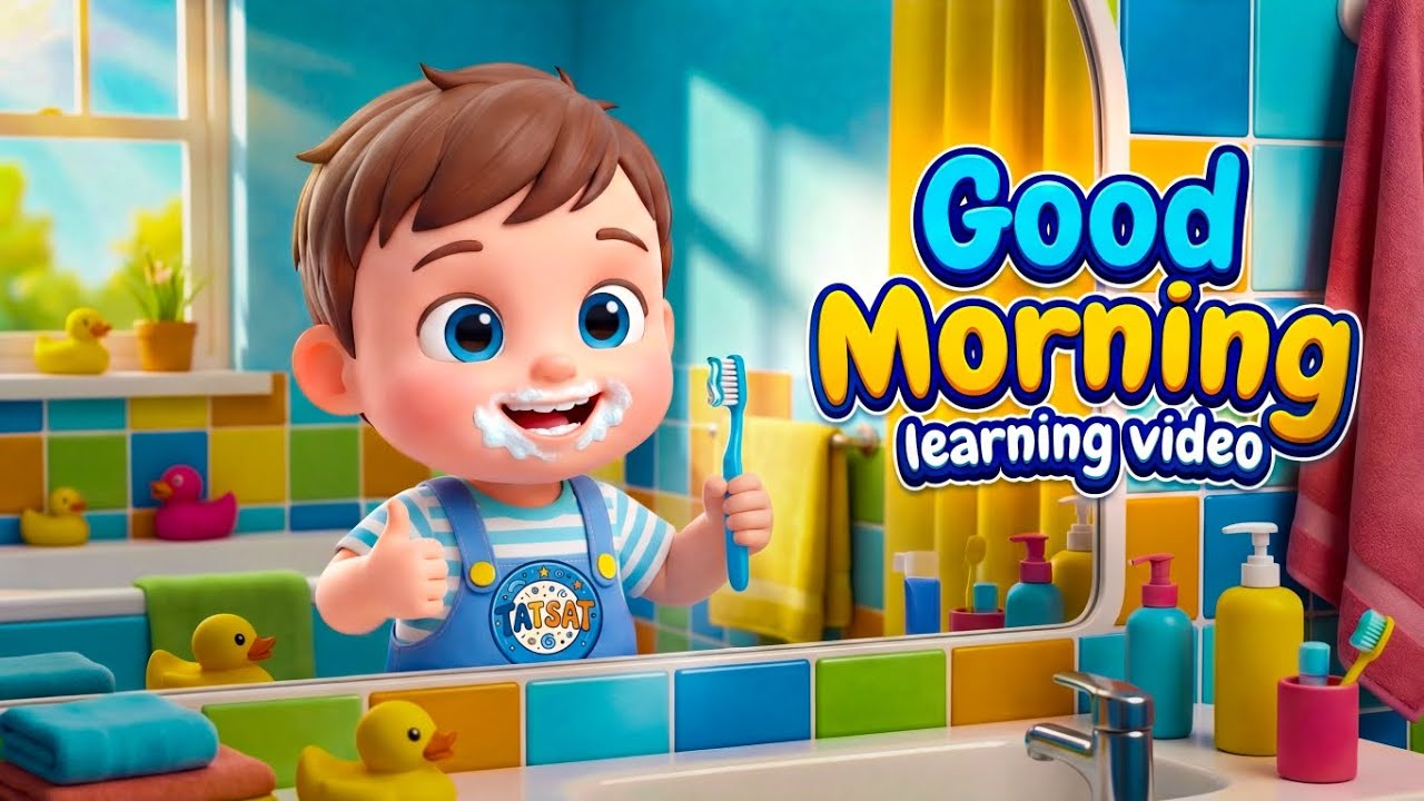 Good Morning Routine & Learning Song |  Nursery Rhymes for Toddlers