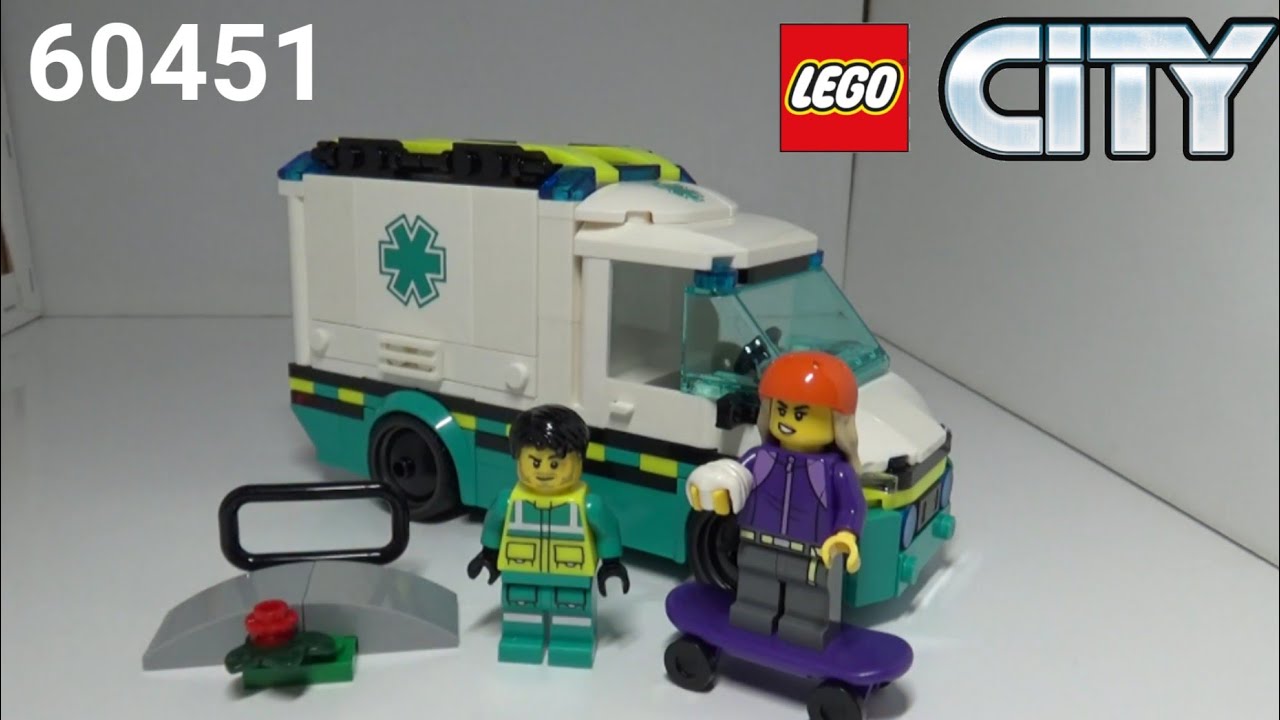 Unboxing, speed build, and review of the LEGO City 60451 Emergency Ambulance 