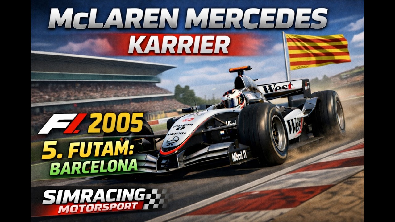 F1 2005 - McLaren Mercedes Karrier - #barcelonagp #race - Végre valami eredmény!
