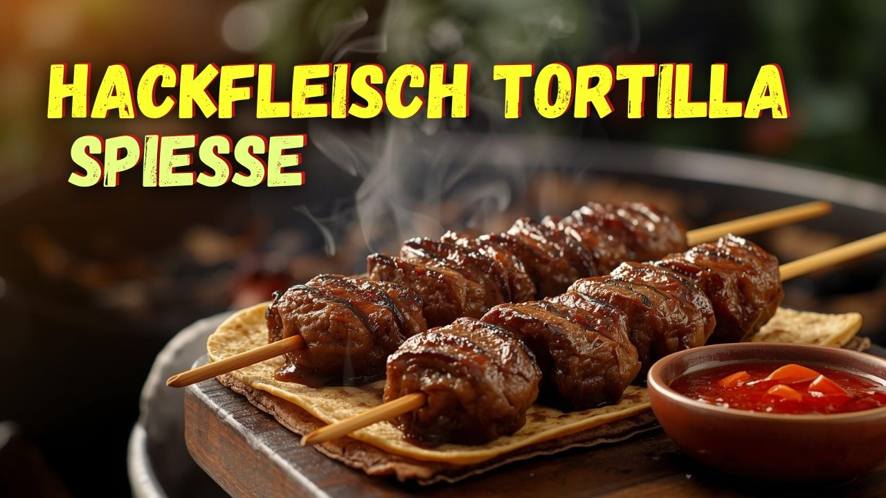 Diese Hackfleisch-Tortilla-Spiesse will jeder Probieren! Einfach & saftig Virales Rezept