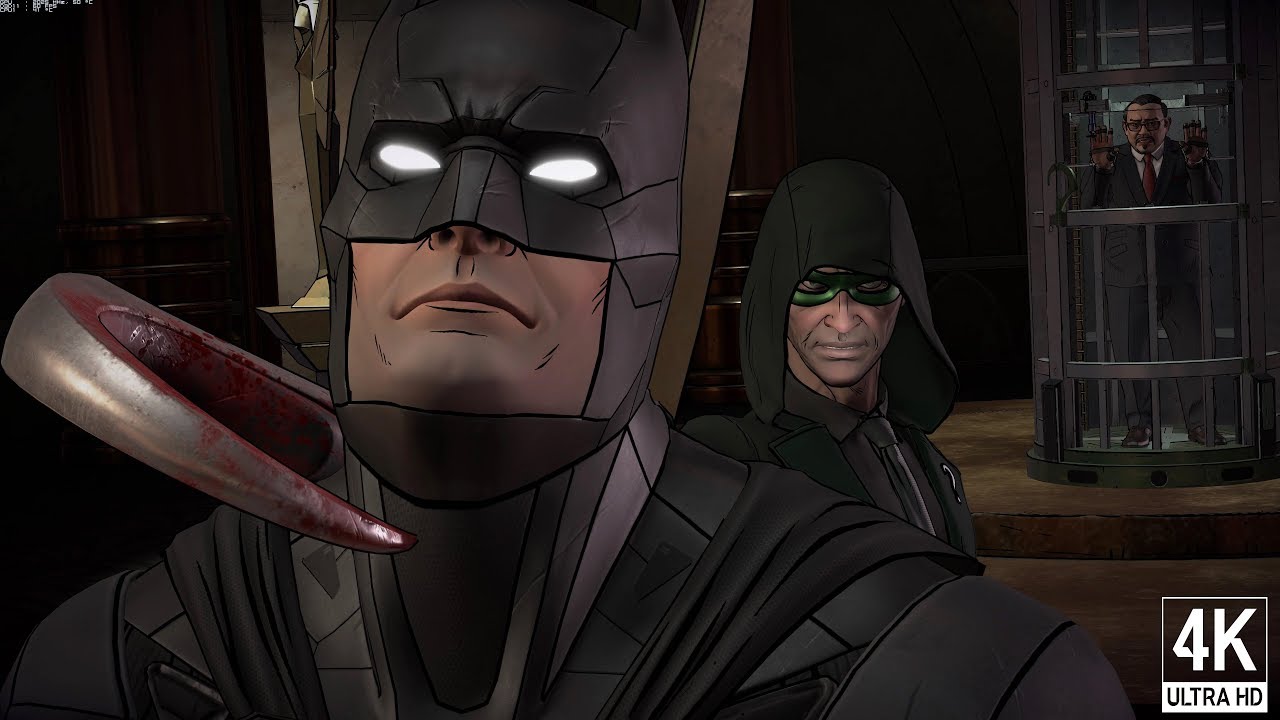 Batman: The Enemy Within — Битва с боссом Риддлером №1 (4K 60 кадров в секунду)