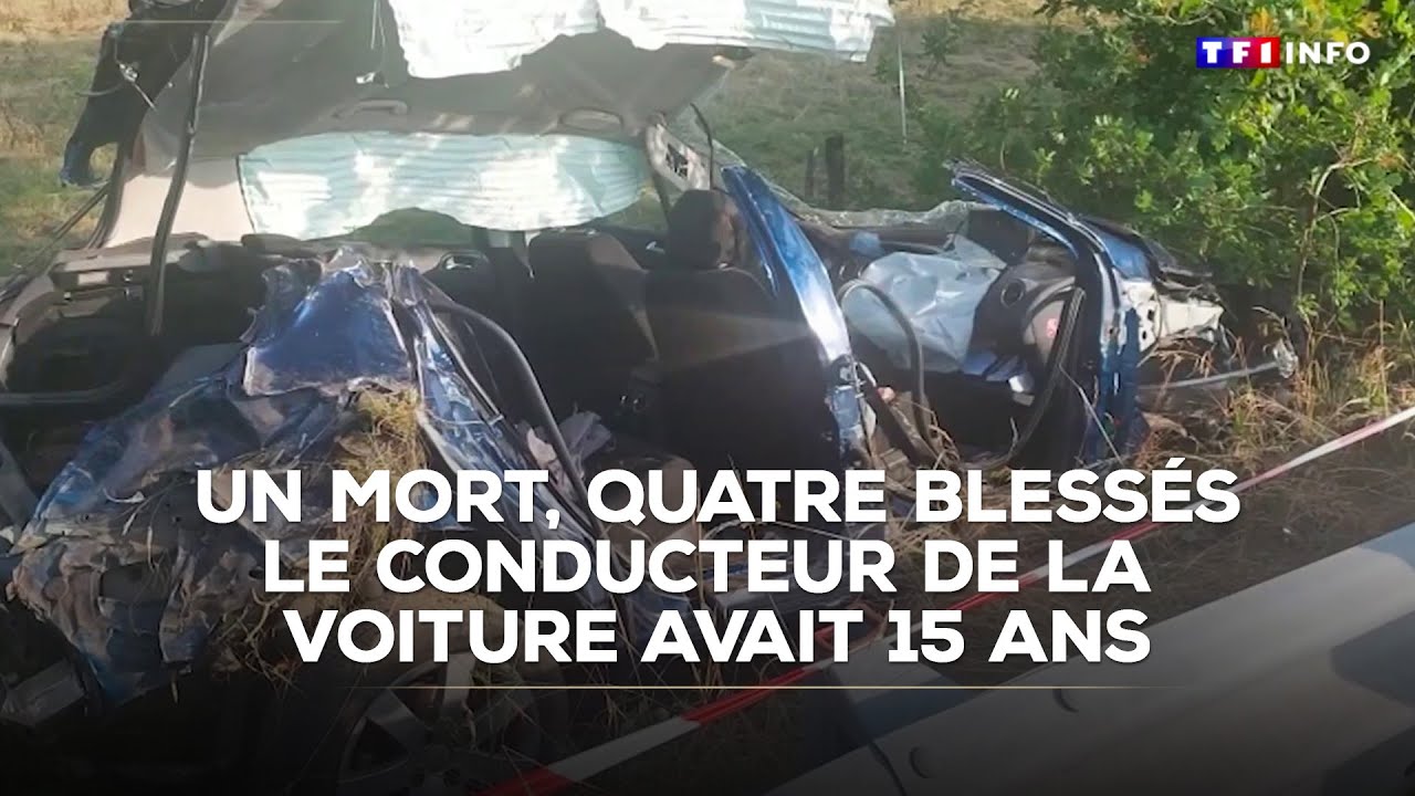 Un mort, quatre blessées : le conducteur de la voiture avait 15 ans ｜TF1 INFO