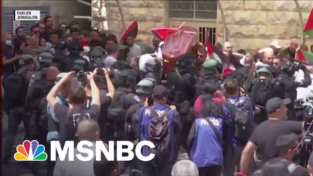 Israeli Police Clash With Mourners At Funeral Procession For Journalist