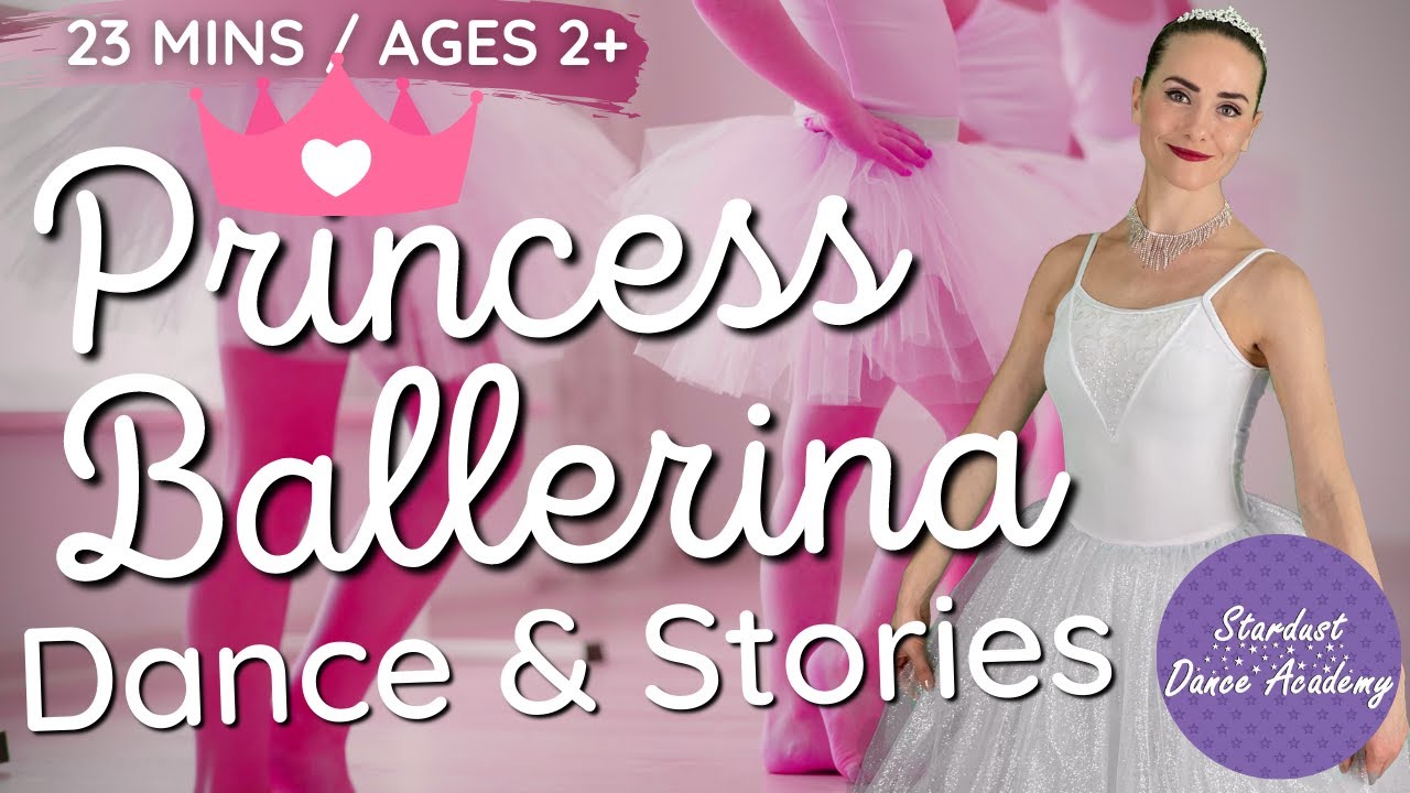 Royal Princess Ballerina Ballet Class & Story 🩰 Learn ballet & dance along with Miss Hannah
