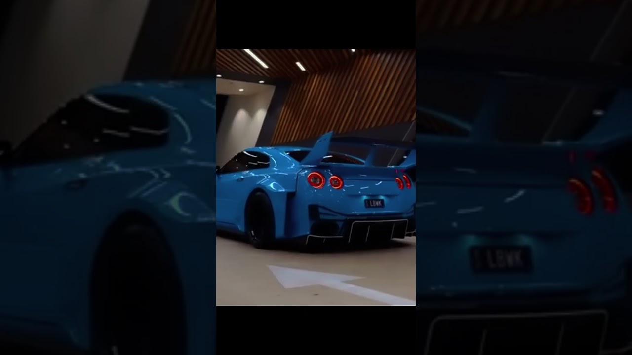 g t r  car  blue #car #edit