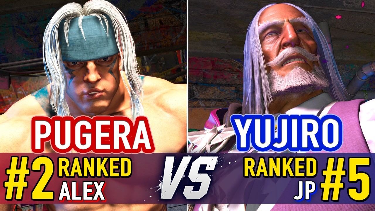 SF6 🤜 PUGERA (#2 Ranked Alex) vs YUJIRO (#5 Ranked JP) 🤛 SF6 High Level Gameplay
