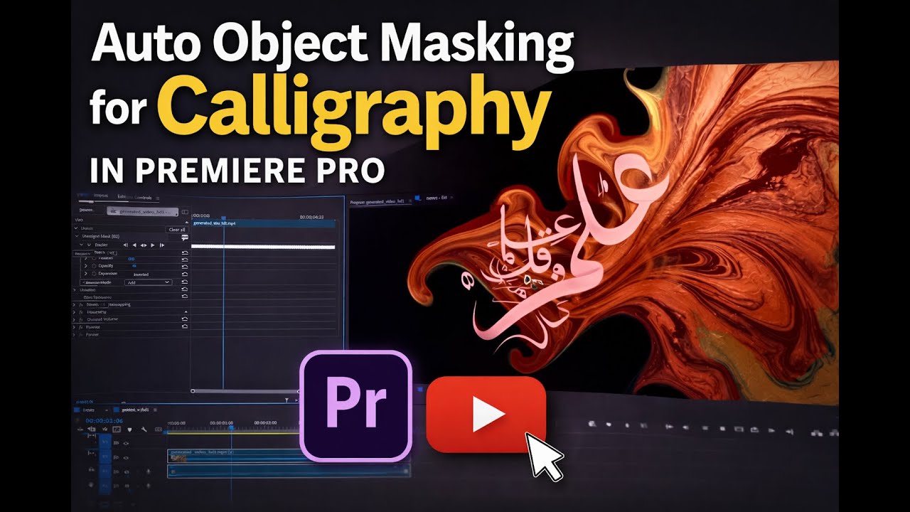Auto Object Masking for Calligraphy in Premiere Pro (Fast & Easy Tutorial)