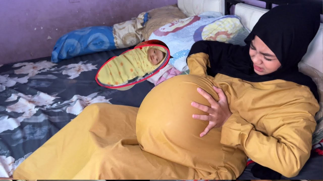 KAGET GARA2 TERKUNCI DI KAMAR  DAN MINUM AIR SEGALON TIBA2 IBU HAMIL KONTRAKSI SAMPAI MELAHIRKAN