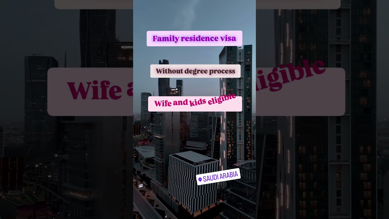Family Residence permanent visa #Without degree #family visa