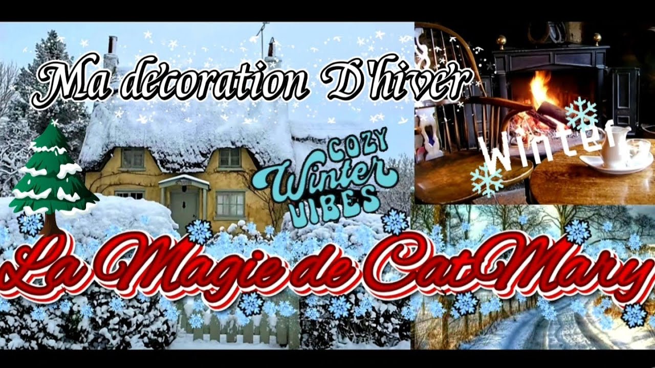 🌲❄🏠 Ma décoration d'hiver 🥶❄☃️#decoration #hiver #visitemaison #homedecor