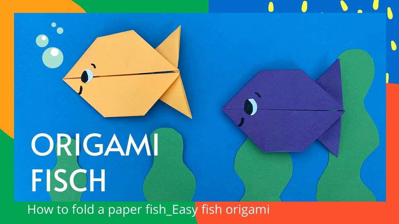 Fish Origami easy_Fisch falten einfach🐠