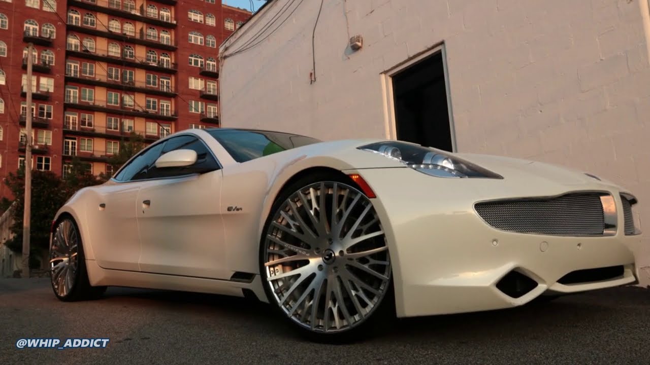WhipAddict: Electric Shark! Karma Fisker on Concave ECL Forgiato 24s at ATL Custom Auto