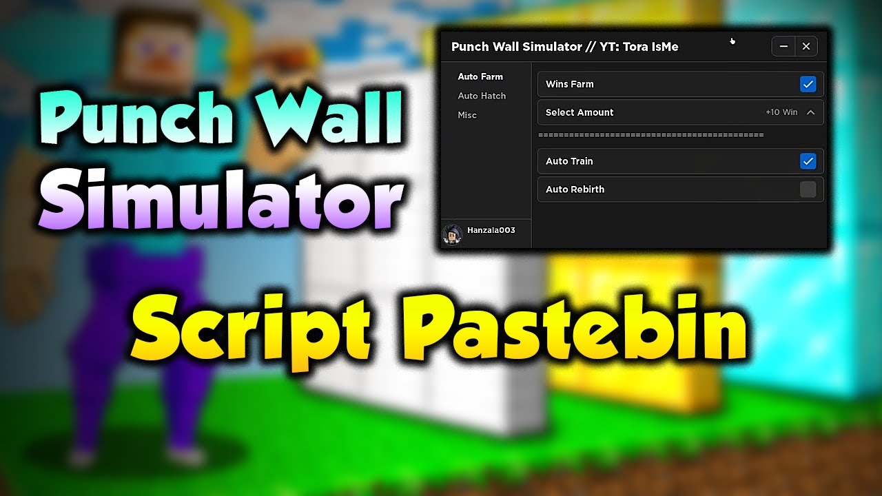 PUNCH WALL SIMULATOR Script Pastebin 2023 AUTO FARM | STRENGTH | REBIRTH | HATCH EGG (INSTANT WIN)