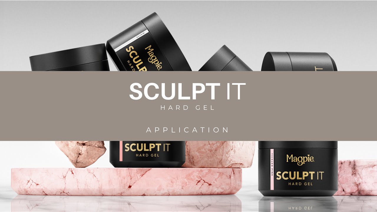 Magpie SCULPT IT Hard Gel Application - Overlay, tip extension, sculpted extension and infill.
