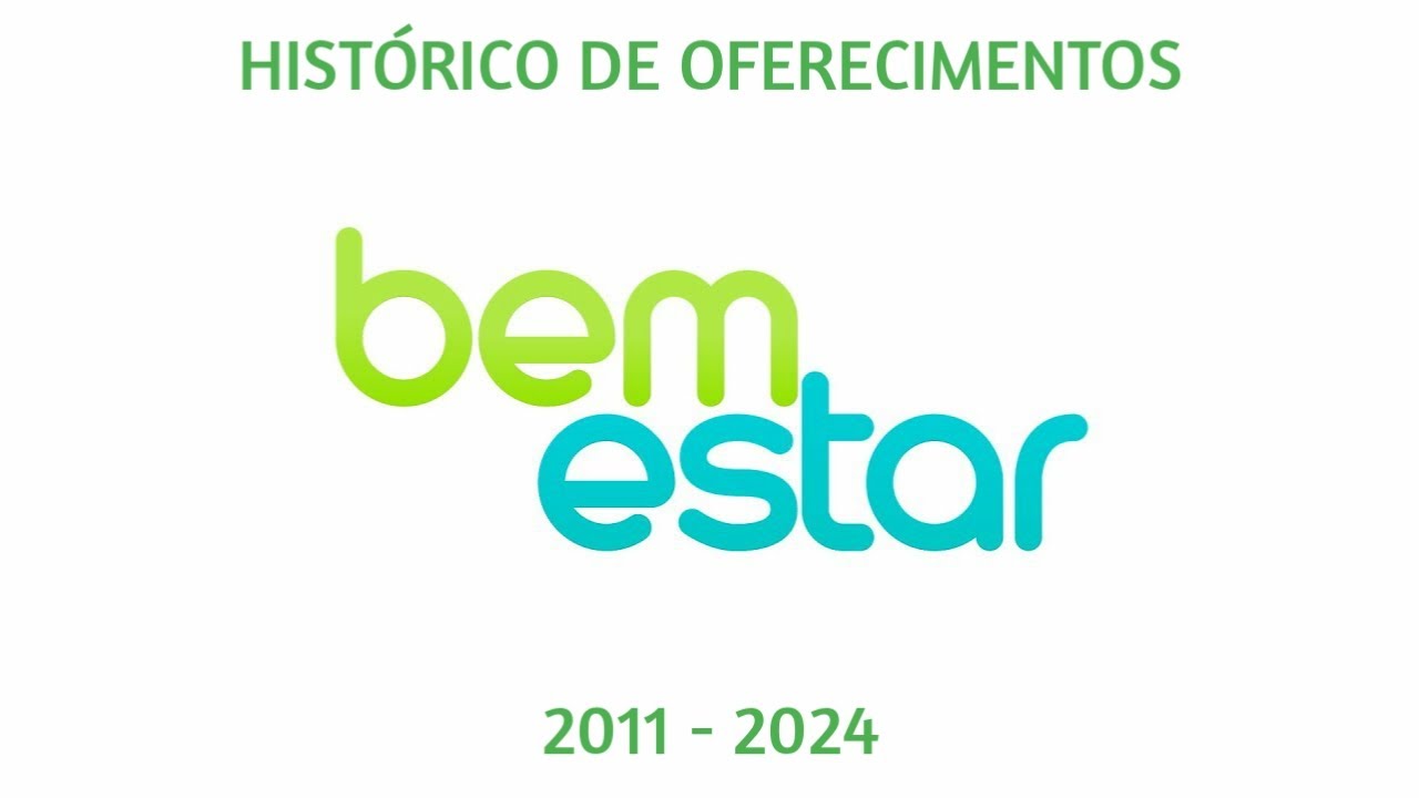 Histórico de Oferecimentos - Bem Estar (2011 - 2024)