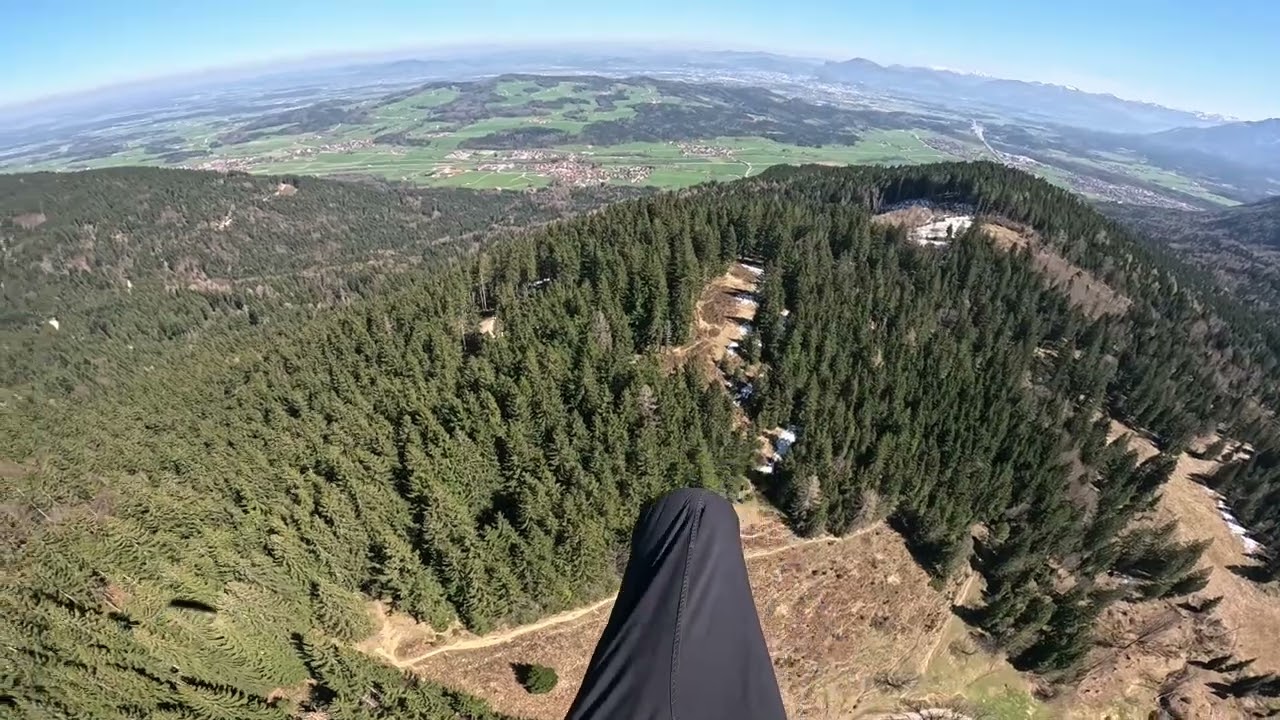 Mit dem Gleitschirm  von der Fürmannalm bis Piding