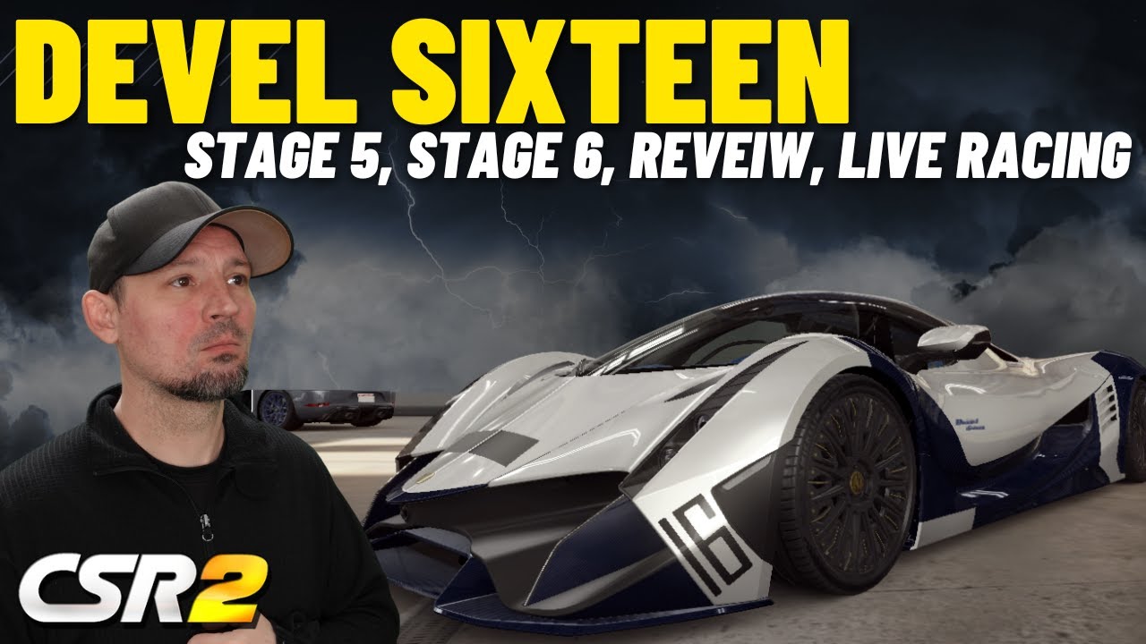 CSR2 Racing Devel Sixteen Stage 5, Stage 6, Live racing setup, Shift, Tune, Review,