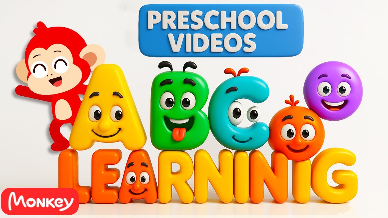 Preschool Learning Activities for 3 Year Olds at Home 🔴🔠 Learn ABC Phonics Shapes Numbers Colors