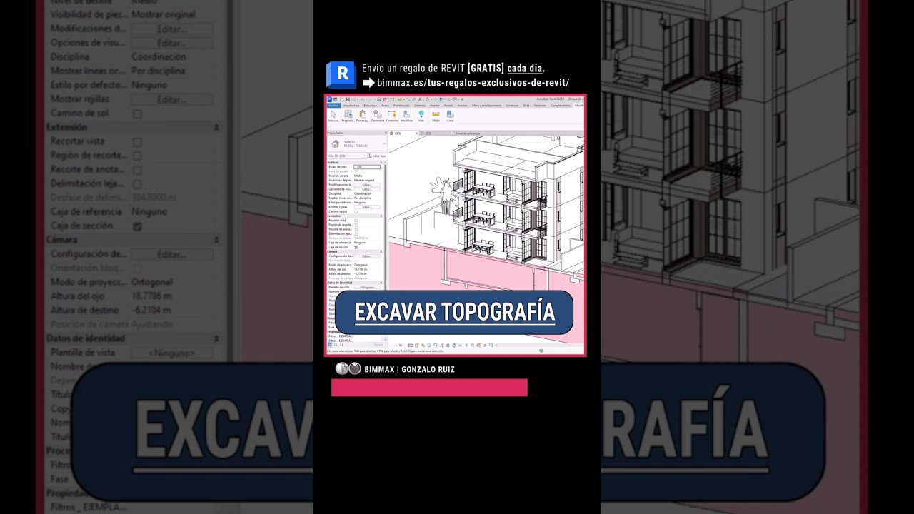 #revit | Excavar s&oacute;lidos topogr&aacute;ficos