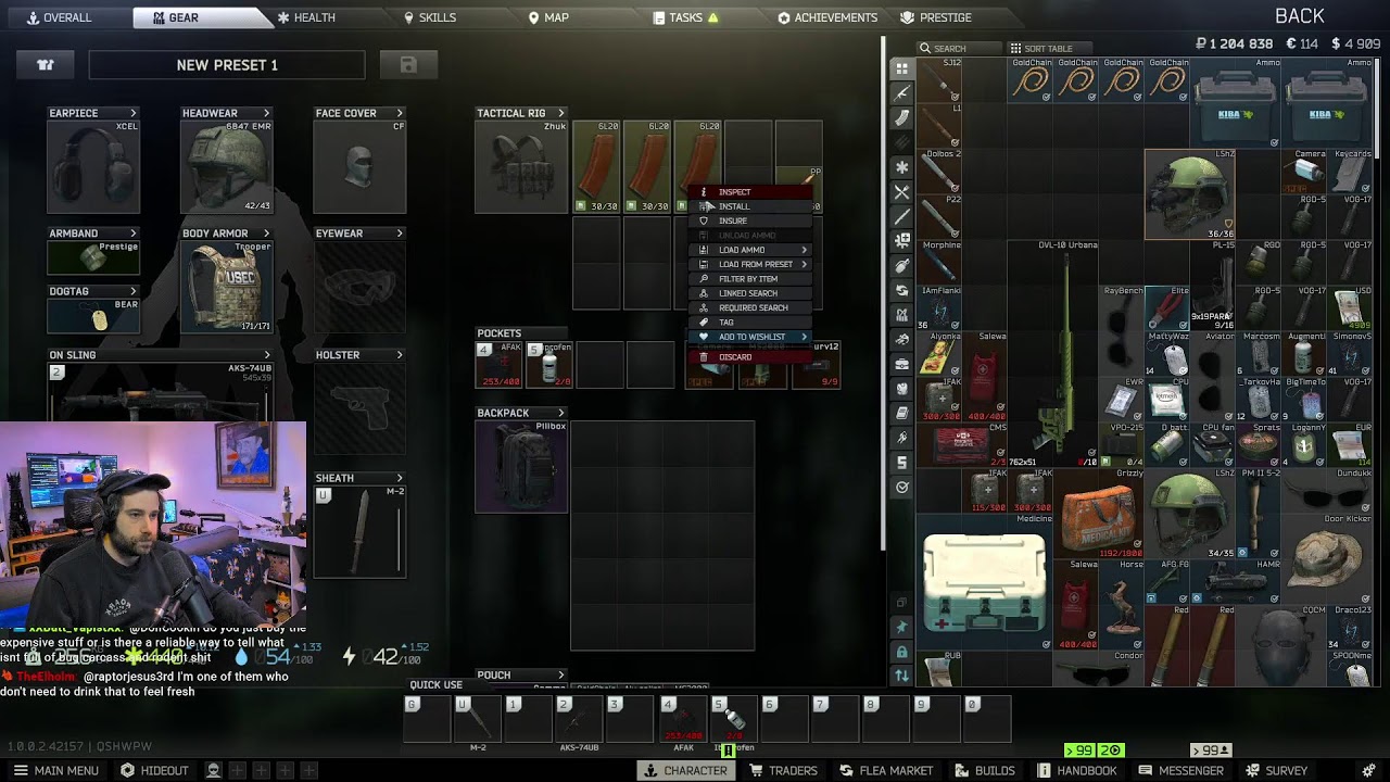 Tarkov 1.0 Snow today? Doing the tasks until i escape