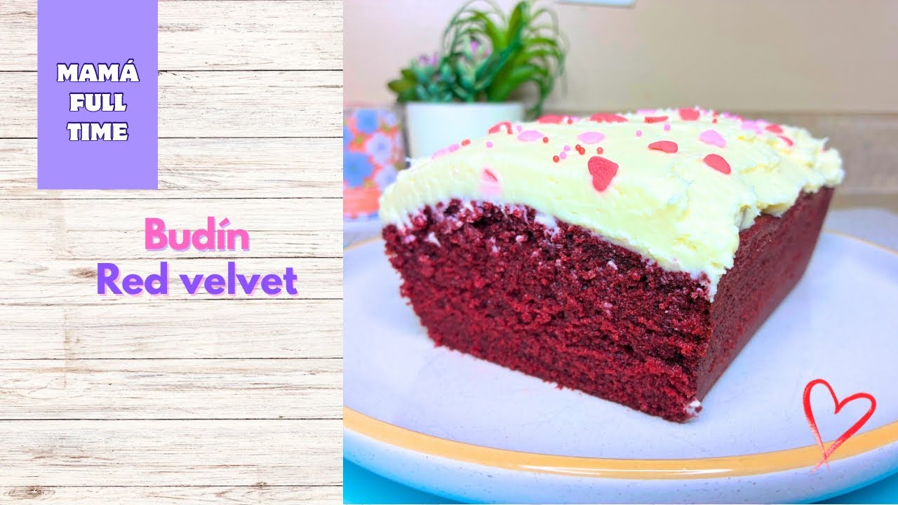 Budín Red Velvet Súper Esponjoso 💘 Receta Fácil para San Valentín