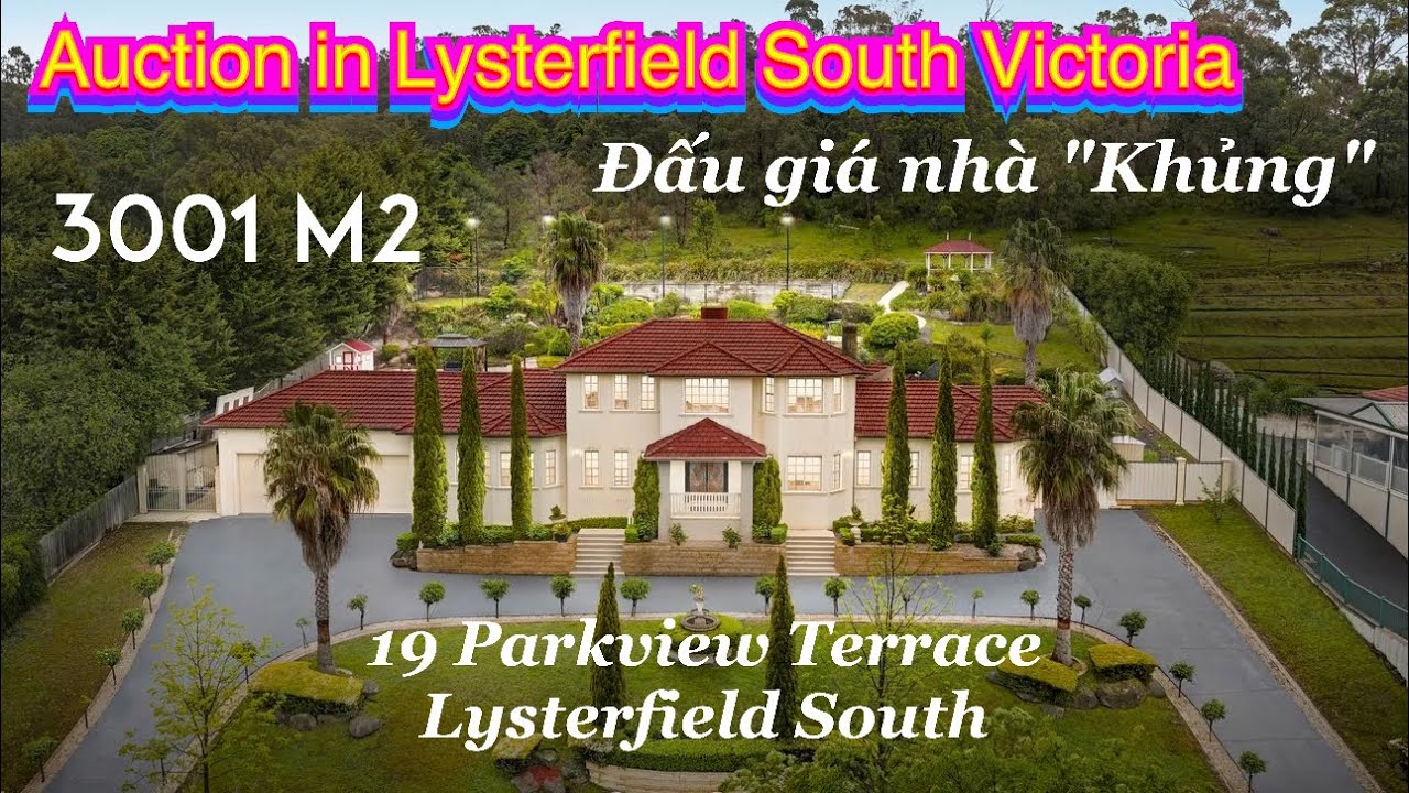#191. Luxury house auction in Lysterfield South. walkthrough tour. Nh&agrave; như dinh thự ở Melbourne