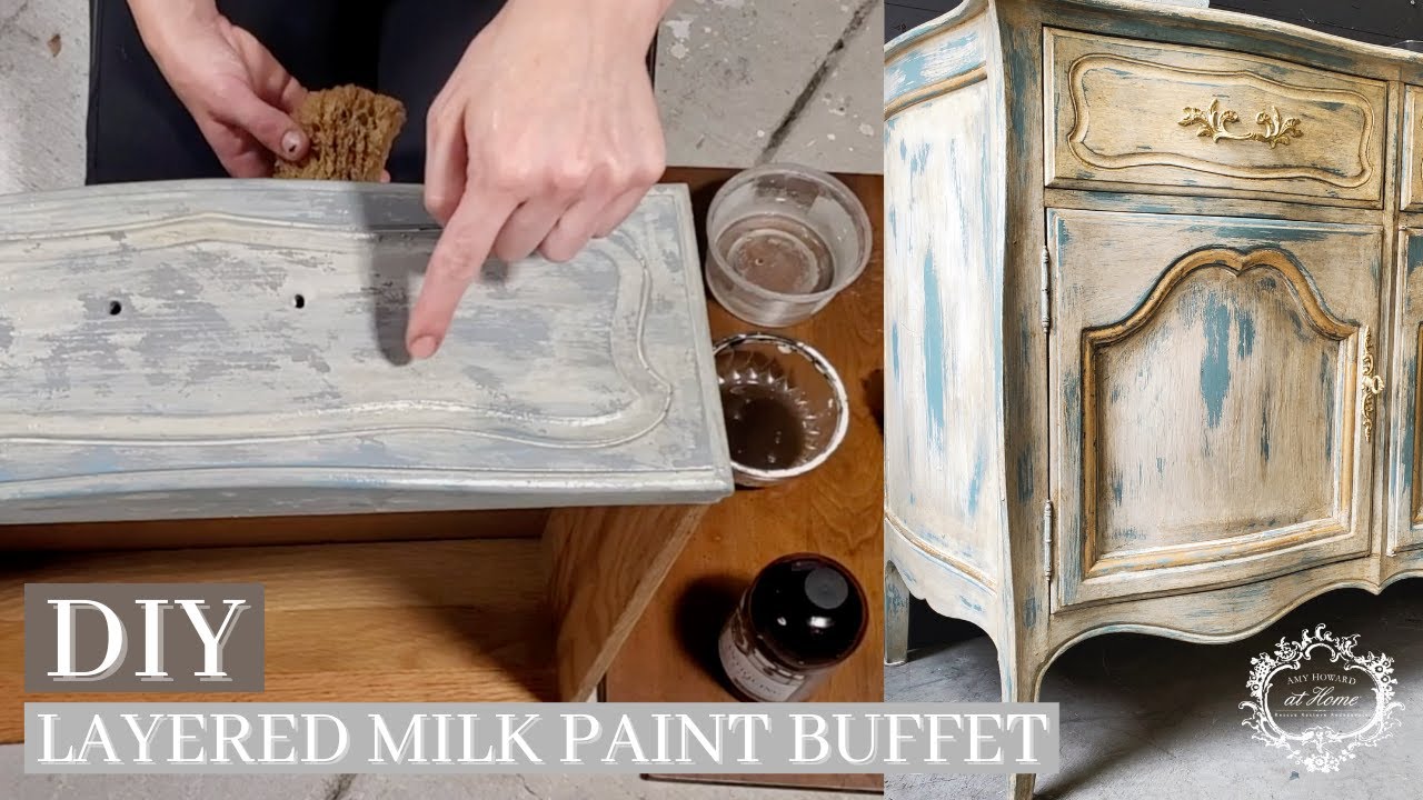 Layered Milk Paint Buffet | Step By Step Tutorial