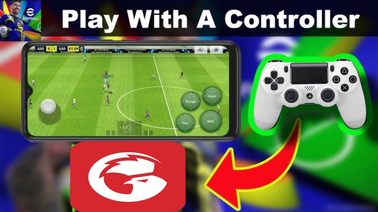 How to use GAMESIR APP to play efootball mobile. All you need know about stunning shot settings etc