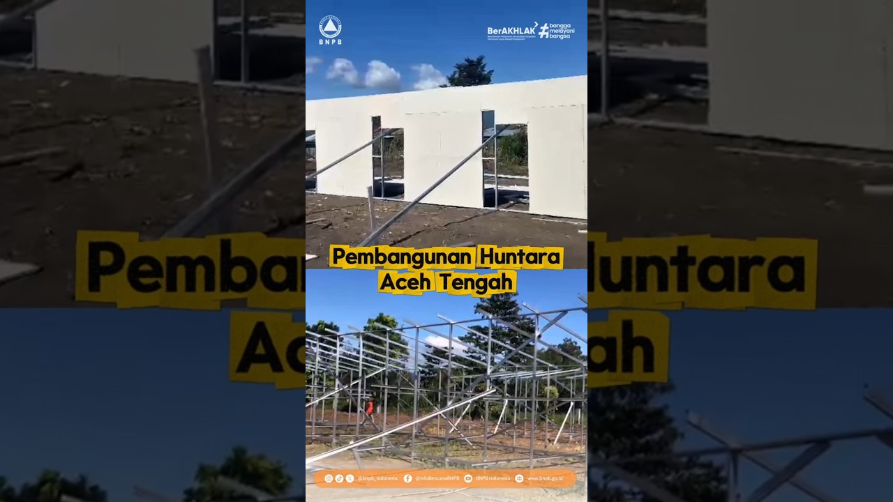 Pembangunan Huntara Aceh Tengah