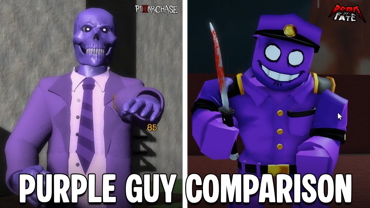 Pillar Chase 2 VS Doom By Fate: JEFF THE KILLER PURPLE GUY Skins Gameplay