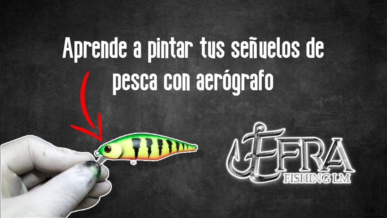 PINTANDO SEÑUELO GREEN TIGER CON AEROGRAFO// PASO A PASO