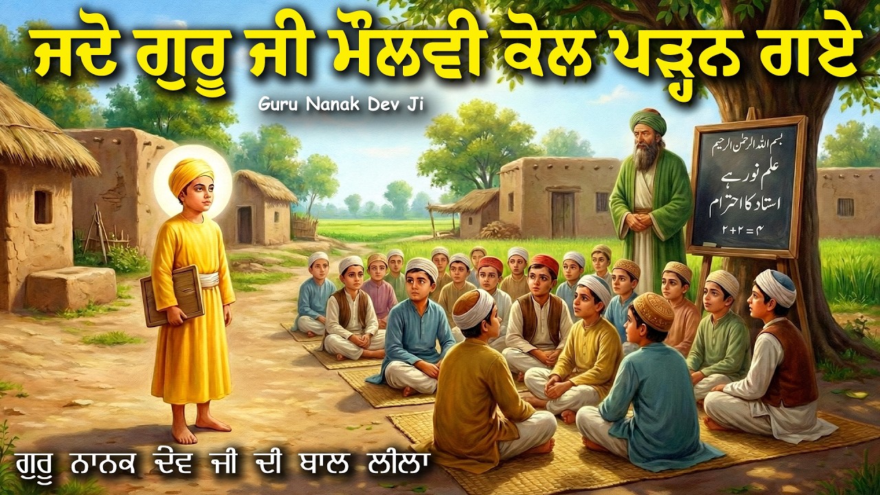 ਜਦੋ ਗੁਰੂ ਜੀ ਮੌਲਵੀ ਕੋਲ ਪੜ੍ਹਨ ਗਏ | Guru Nanak Dev Ji Katha | United Panjab