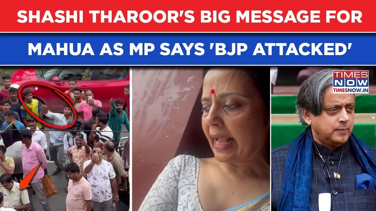 Shashi Tharoor's Big Message For Mahua Moitra: Bengal TMC MP Alleges 'BJP Attacked', Vows 'Will...'