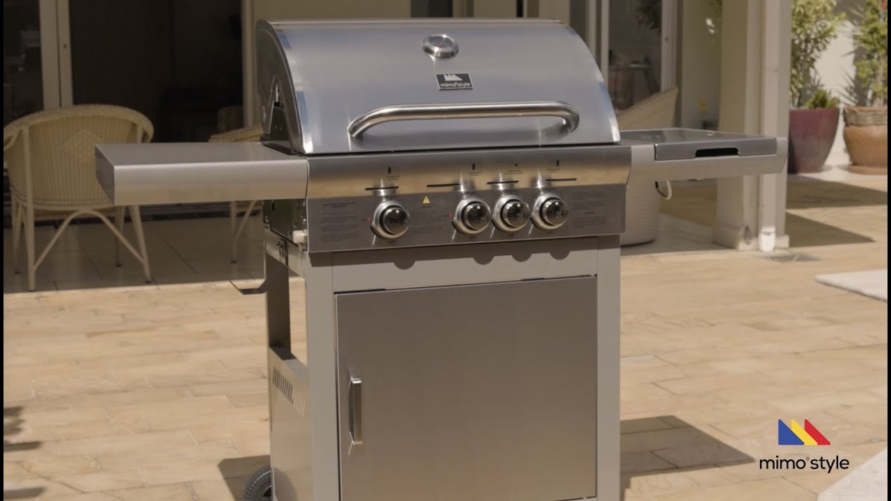 Churrasqueira inox a gás de carrinho Mimo Style - Unboxing e montagem