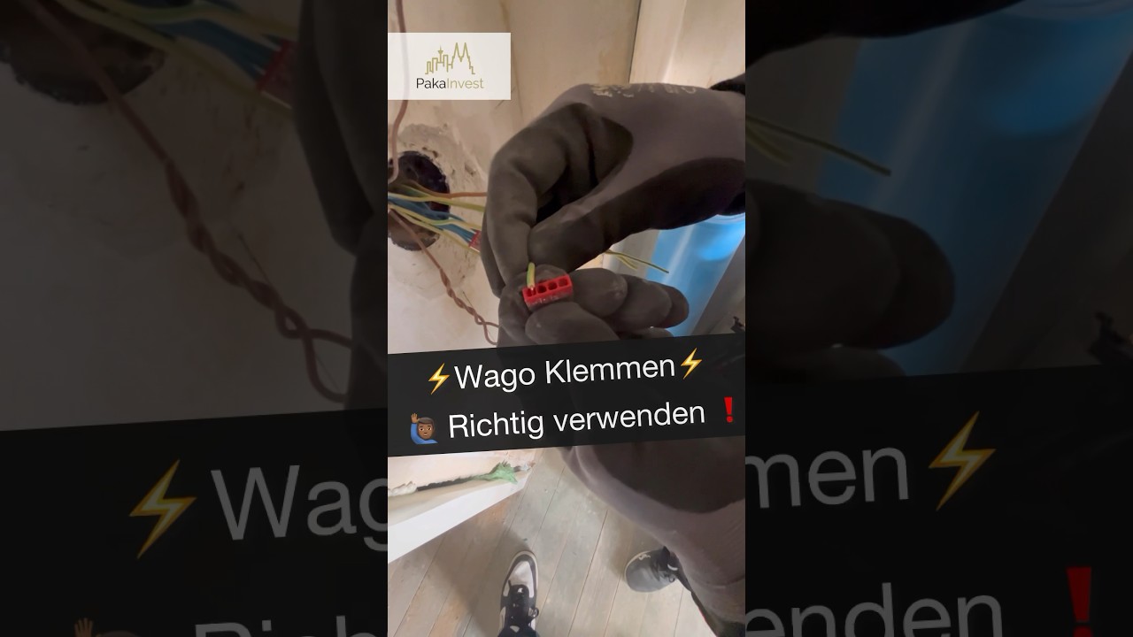 ⚡️Wago Klemmen ⚡️🙋🏾&zwj;♂️Richtig verwenden ❗️ #elektrik #strom #handwerk #installation #electric