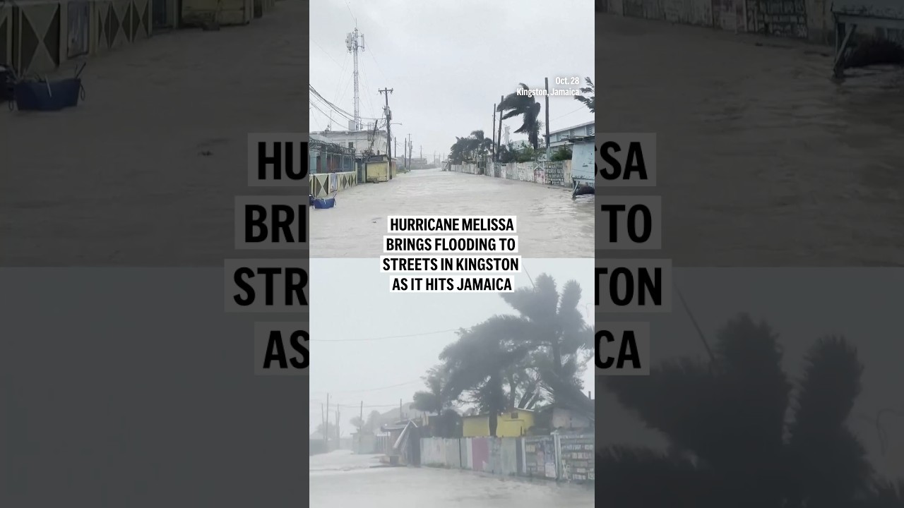 Hurricane Melissa floods streets in Kingston as it hits Jamaica