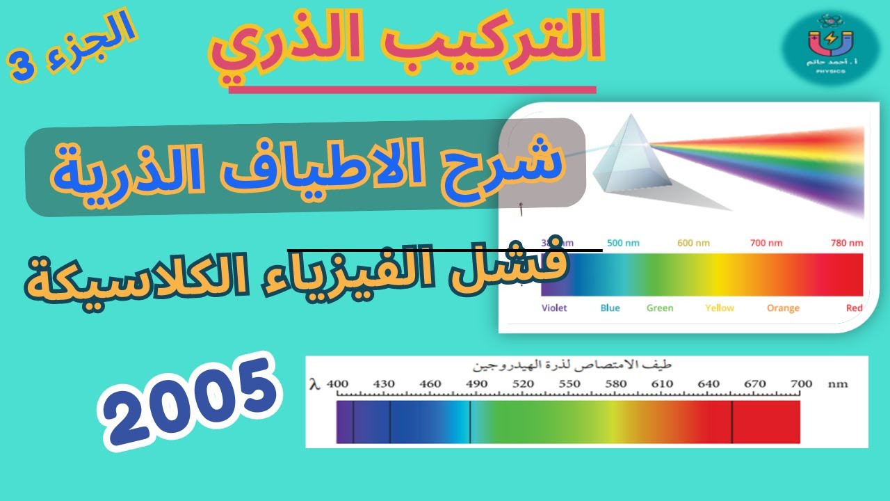 التركيب الذري الاطياف الذرية توجيهي 2005 المعلم احمد حاتم