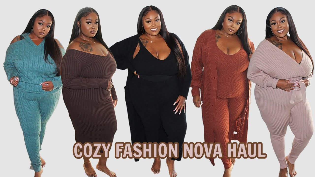 HUGE COZY FASHION NOVA PLUS SIZE CURVE LOUNGEWEAR HAUL!!