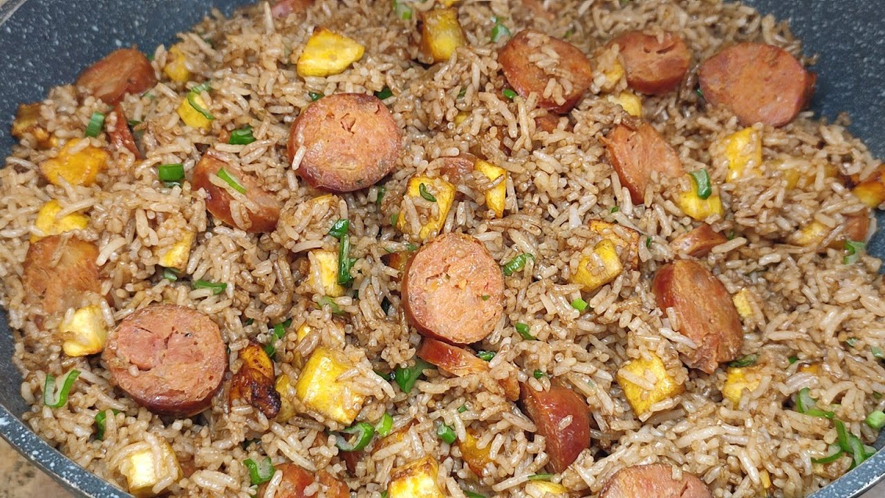 arroz frito con chorizo