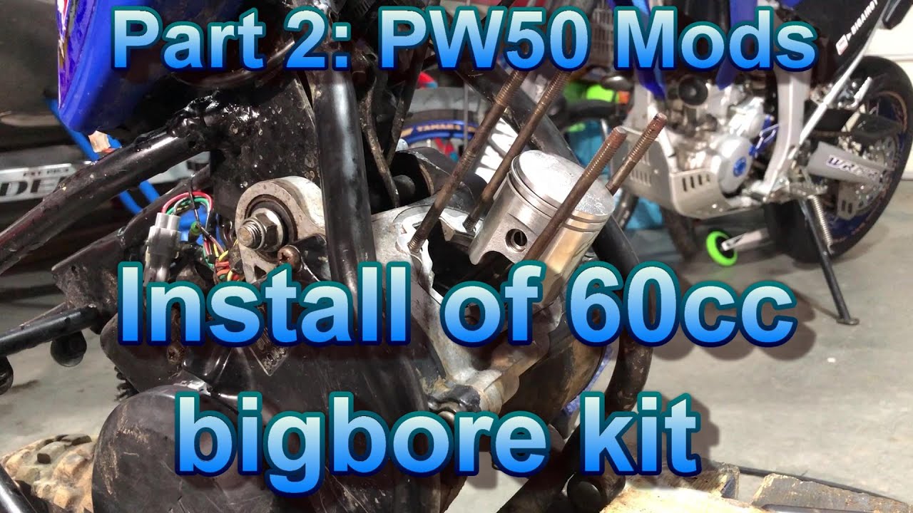 PW50 Mod, установка комплекта 60cc Bigbore