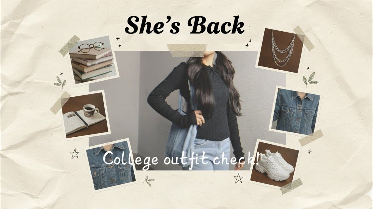 College, style on point!🎀 