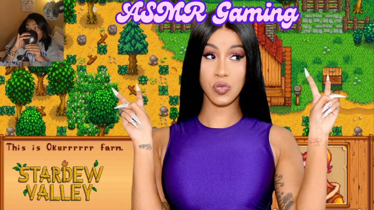 [ASMR] Playing Stardew Valley for 1 hour |Relaxing Gameplay for Tranquil Sleep + Close-Up Whispers