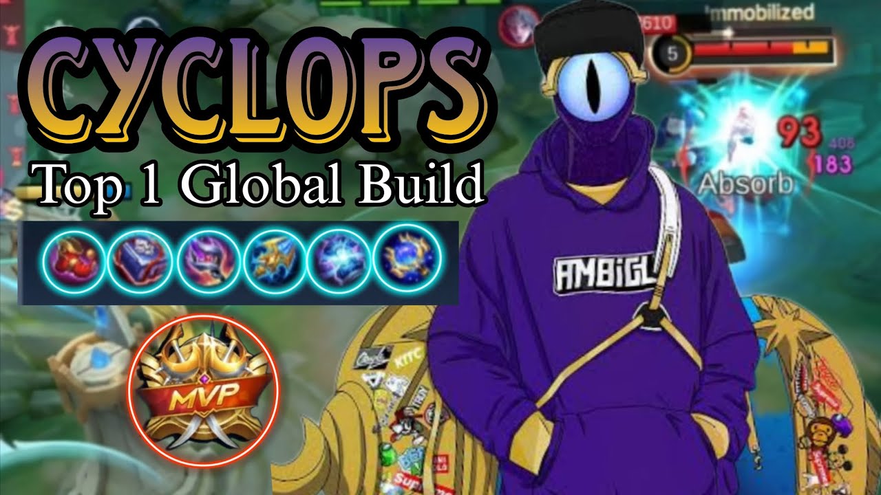 CYCLOPS BEST EMBLEM & BUILD 2025 || CYCLOPS TOP 1 GLOBAL BUILD || ROAMING CYCLOPS DEADLY DAMAGE 