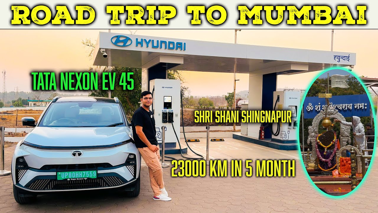 Mumbai Road Trip in Tata Nexon EV | Smoothest Highway Ever! Driving on Samruddhi Expressway