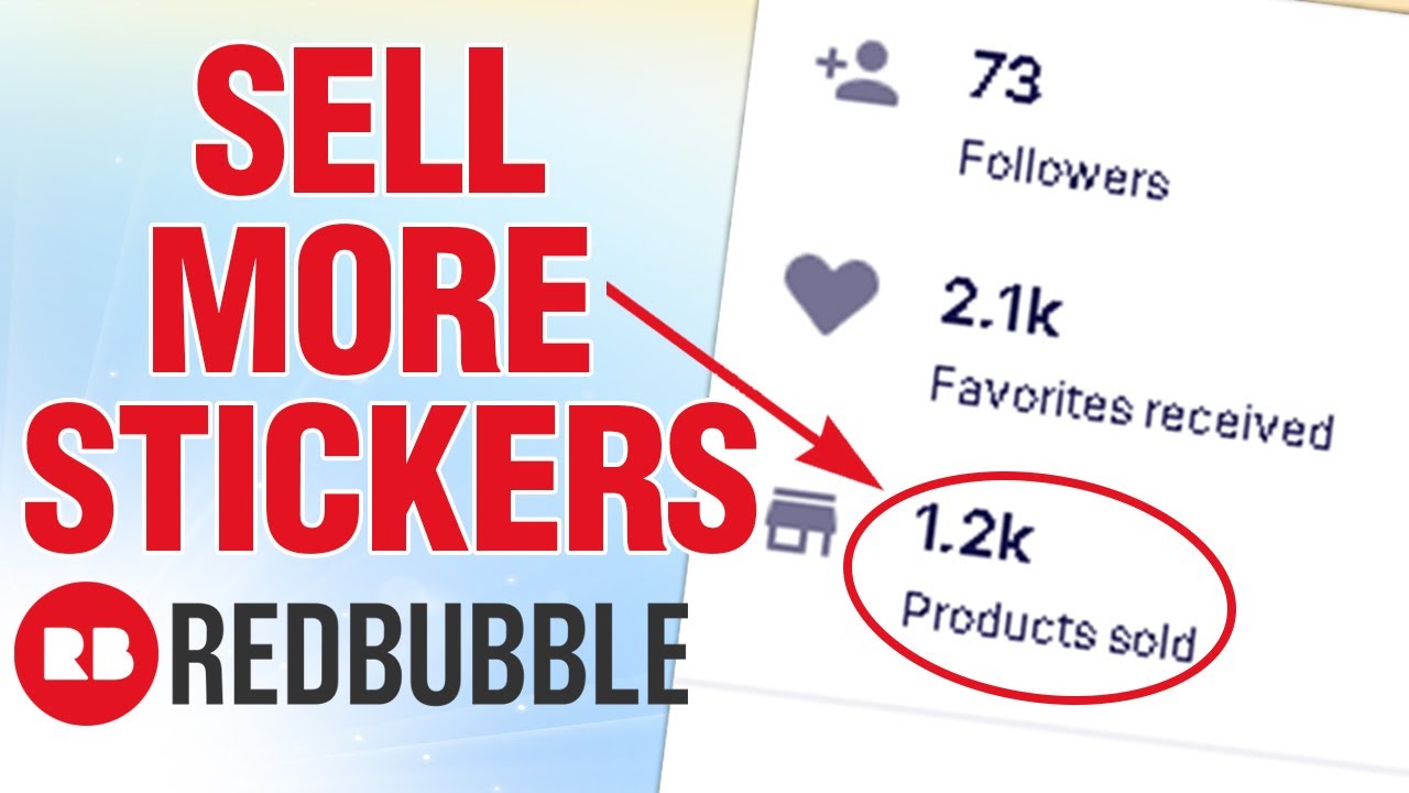 Sell Stickers On Redbubble ( Top Selling Product On Redbubble)